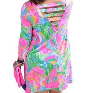 Lilly Pulitzer Ophelia Swing Dress Multi So Apeeling - XL